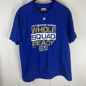 Kansas City Royals 2019 Spring Training Shirt Whole Squad Ready MLB Majestic 2XL